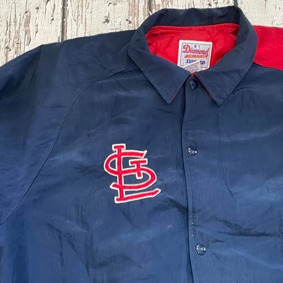 Vintage 90s St. Louis Cardinals Starter Diamond Collection MLB Baseball Jacket - Picture 7 of 9